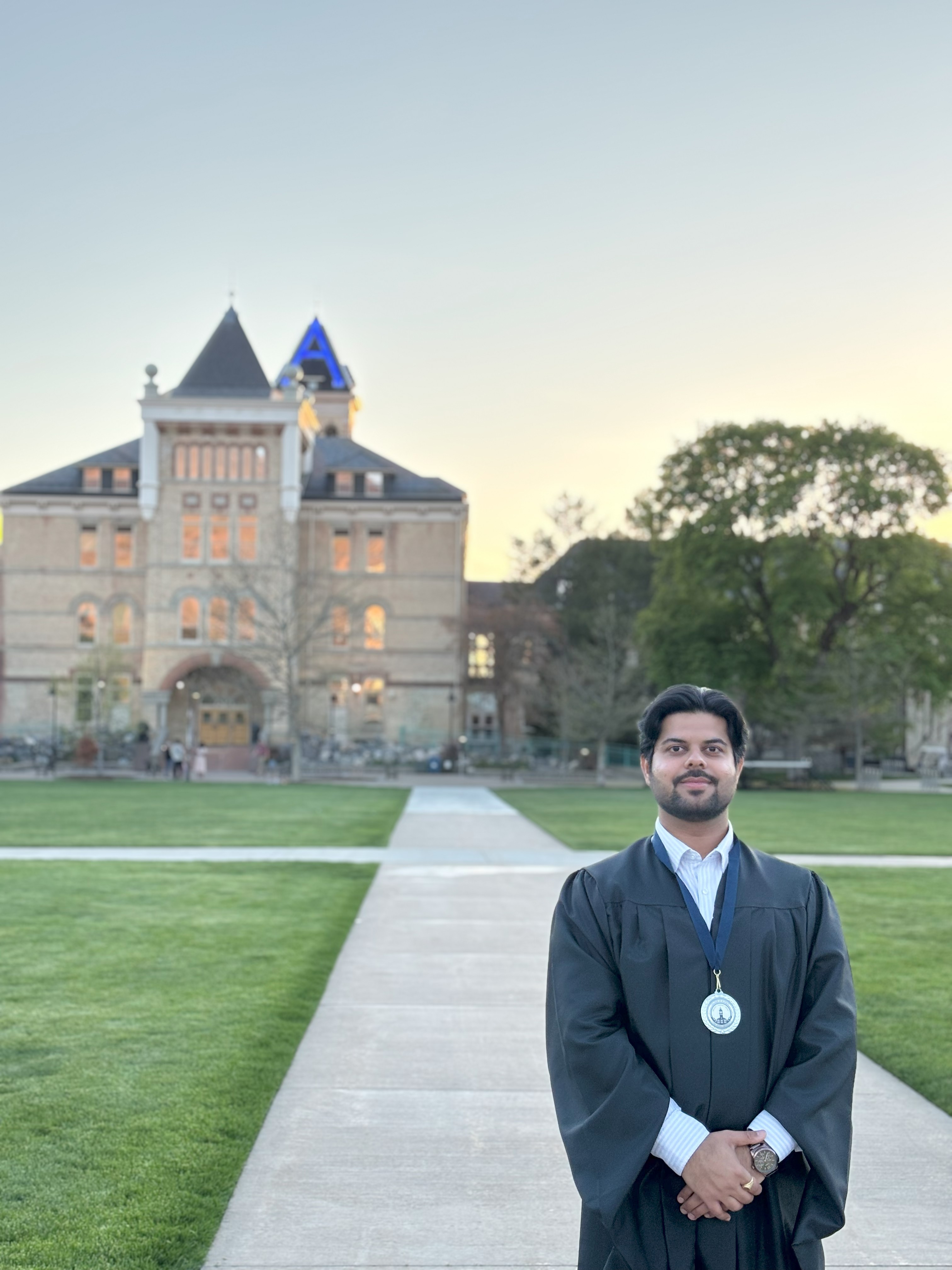 Kartik Thakkar at Graduation Day, Utah State University